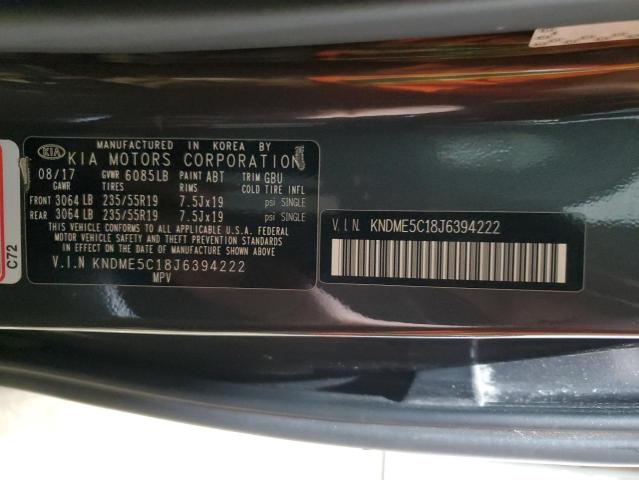 2018 KIA SEDONA SXL KNDME5C18J6394222