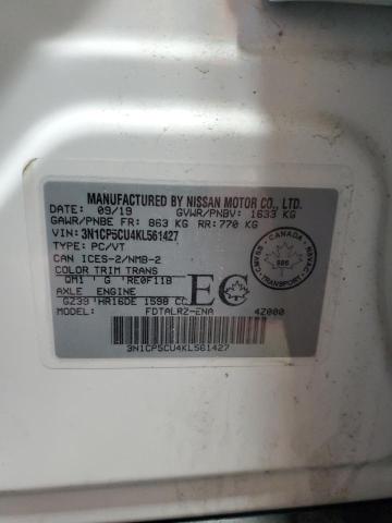 2019 NISSAN KICKS S - 3N1CP5CU4KL561427