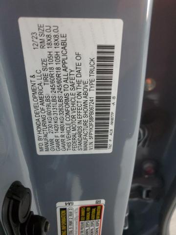 2023 HONDA RIDGELINE - 5FPYK3F58PB067241