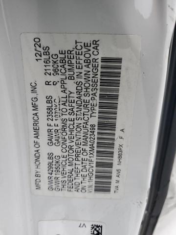2021 HONDA ACCORD LX - 1HGCV1F1XMA023498