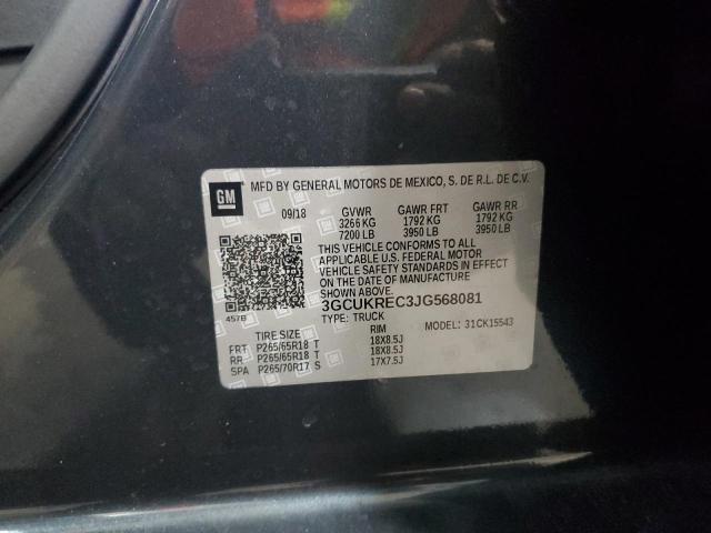 2018 CHEVROLET SILVERADO - 3GCUKREC3JG568081