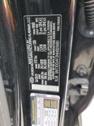 2022 HYUNDAI SANTA CRUZ - 5NTJDDAF3NH001481