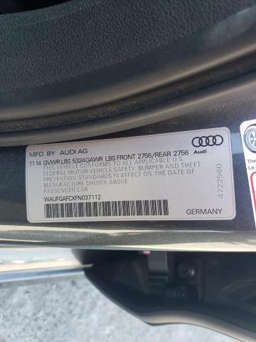 2015 AUDI A6 PREMIUM - WAUFGAFCXFN037112