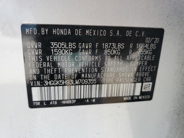 2020 HONDA FIT EXL 3HGGK5H93LM709355