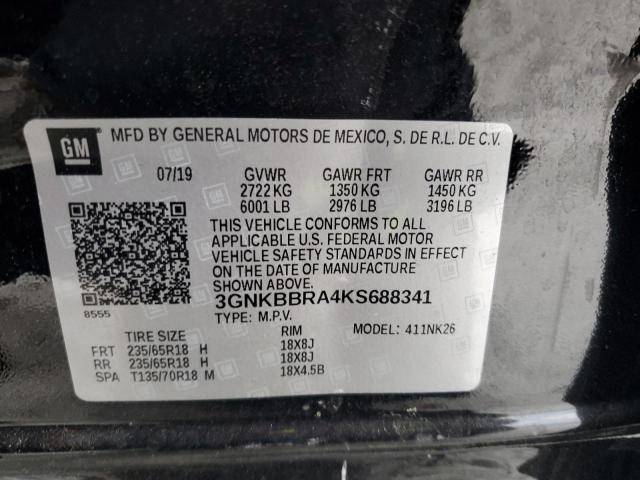 2019 CHEVROLET BLAZER 1LT - 3GNKBBRA4KS688341