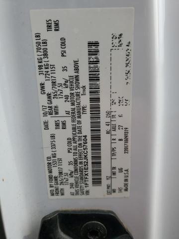 2018 FORD F150 SUPER 1FTFX1E52JKC57604