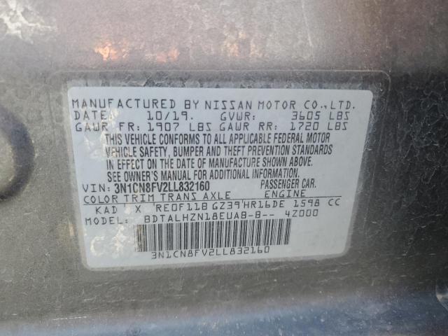 2020 NISSAN VERSA SR - 3N1CN8FV2LL832160