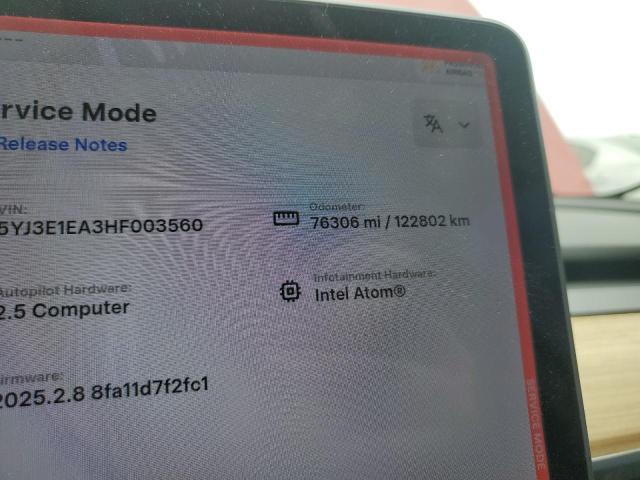 2017 TESLA MODEL 3 - 5YJ3E1EA3HF003560