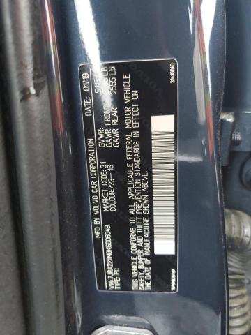 2019 VOLVO S60 T6 R-DESIGN 7JRA22TM8KG006049