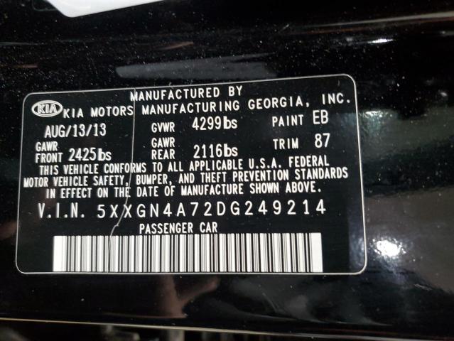 2013 KIA OPTIMA EX - 5XXGN4A72DG249214
