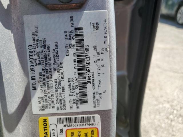 2016 FORD FUSION S - 3FA6P0G75GR374483