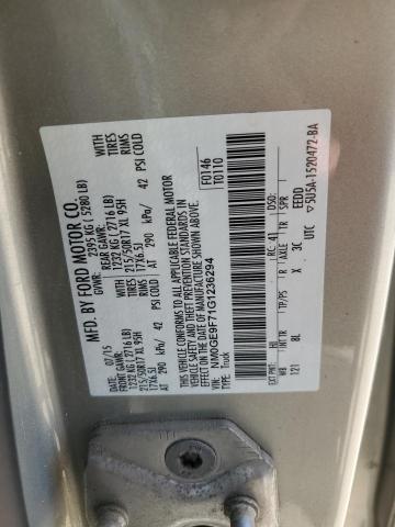 2016 FORD TRANSIT CO - NM0GE9F71G1236294