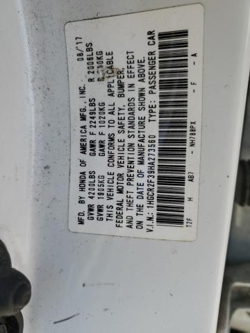 2017 HONDA ACCORD LX - 1HGCR2F39HA273560