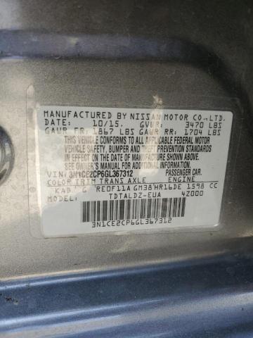2016 NISSAN VERSA NOTE - 3N1CE2CP6GL367312