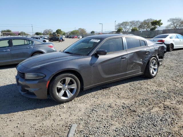 DODGE CHARGER SX 2018 gray  flexible fuel 2C3CDXHG7JH153522 photo #1