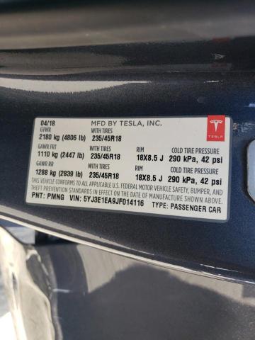 2018 TESLA MODEL 3 - 5YJ3E1EA9JF014116