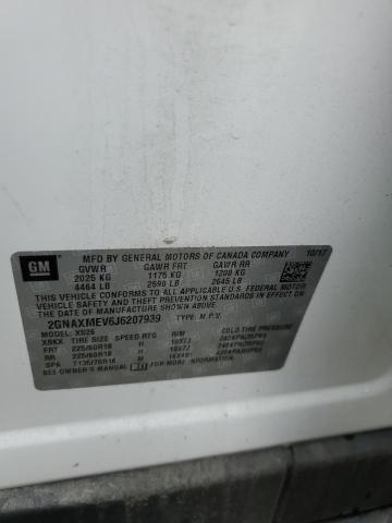 2018 CHEVROLET EQUINOX PR - 2GNAXMEV6J6207939