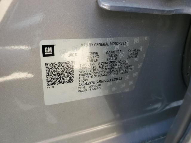 2019 BUICK LACROSSE E 1G4ZP5SS9KU112933