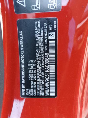 2019 BMW 440XI WBA4W9C51KAG89846