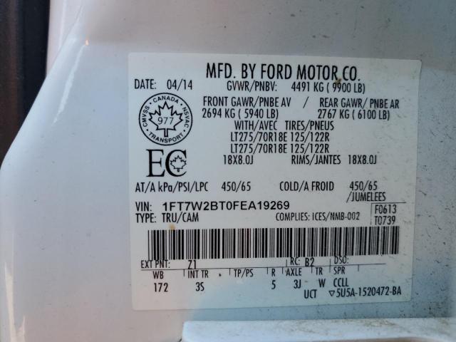 2015 FORD F250 SUPER - 1FT7W2BT0FEA19269