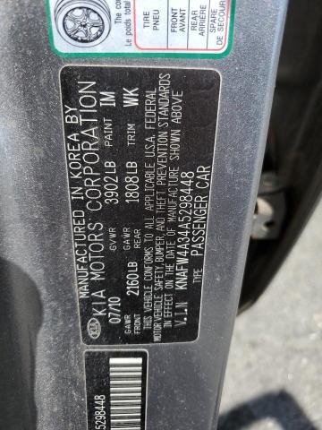 2010 KIA FORTE SX - KNAFW4A34A5298448
