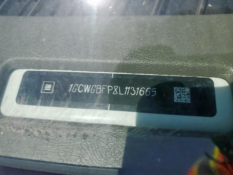 2020 CHEVROLET EXPRESS G2 - 1GCWGBFP8L1131665