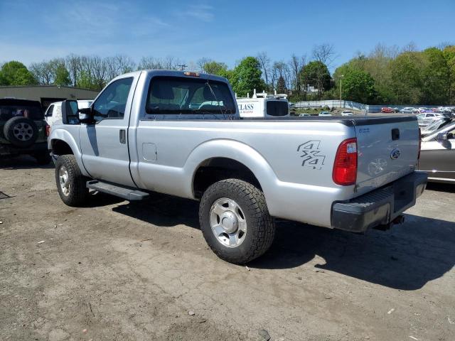 FORD F250 SUPER 2012 silver pickup gas 1FTBF2B64CEA04600 photo #3