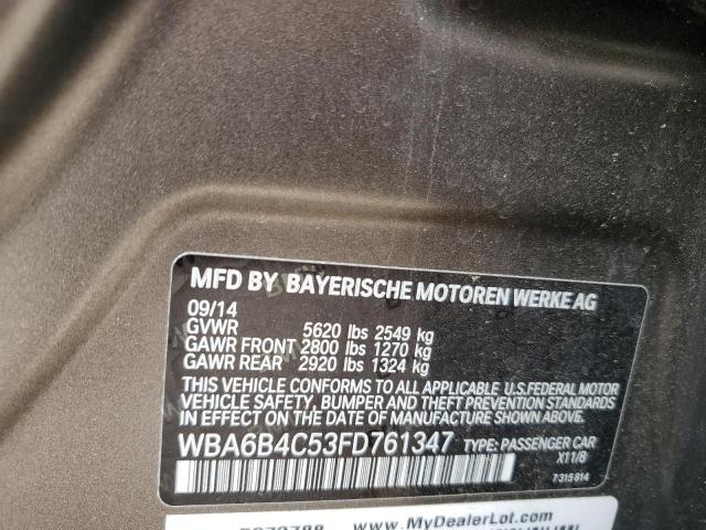 2015 BMW ALPINA B6 WBA6B4C53FD761347