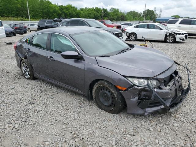 Vin: 19xfc2f52he222865, lot: 54106565, honda civic lx 20174