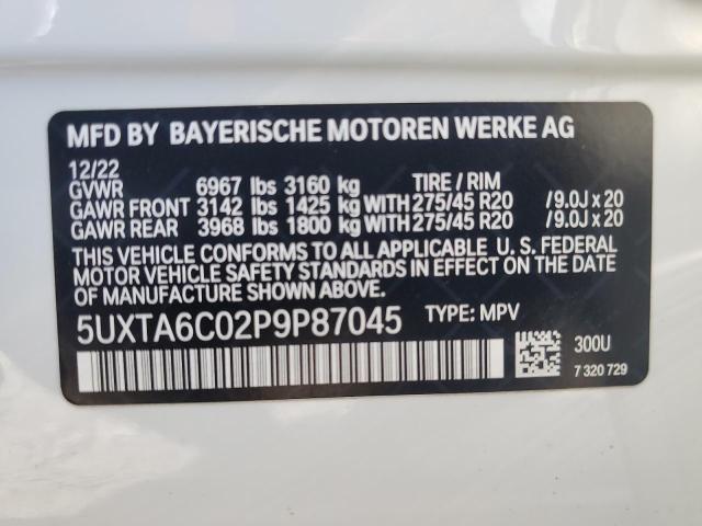 2023 BMW X5 XDRIVE4 - 5UXTA6C02P9P87045