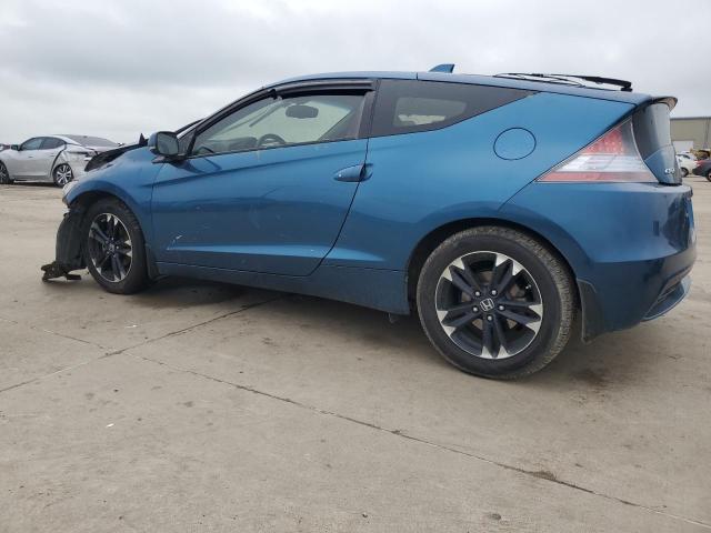 HONDA CR-Z EX 2015 blue  hybrid engine JHMZF1D6XFS003705 photo #3