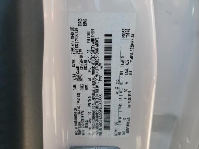 2015 LINCOLN MKC - 5LMCJ1A90FUJ32585