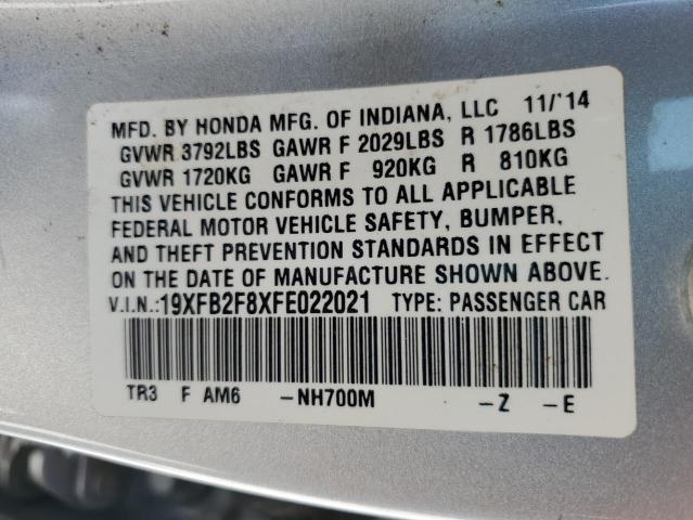 2015 HONDA CIVIC EX - 19XFB2F8XFE022021