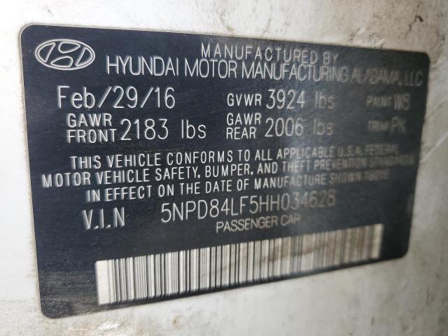 2017 HYUNDAI ELANTRA SE - 5NPD84LF5HH034628