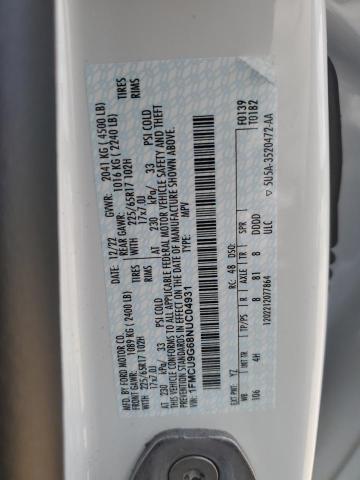 2022 FORD ESCAPE SE - 1FMCU9G68NUC04931