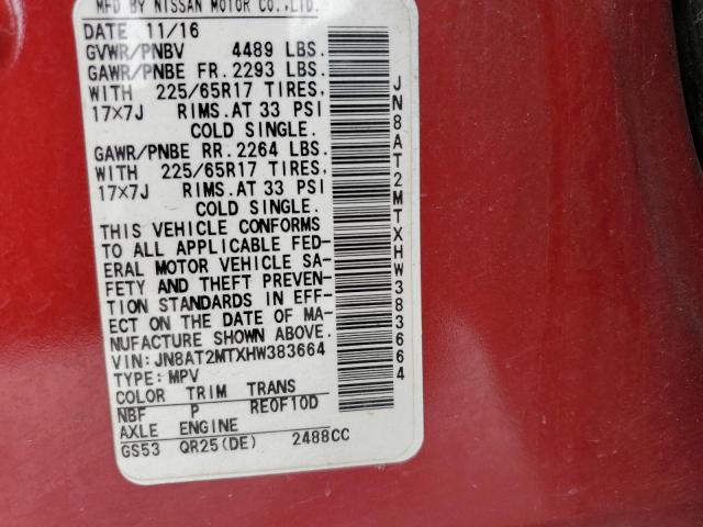 2017 NISSAN ROGUE S - JN8AT2MTXHW383664
