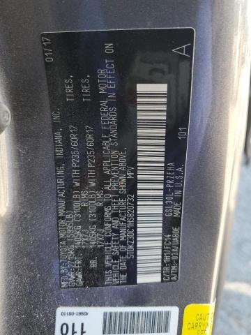 2017 TOYOTA SIENNA LE 5TDKZ3DC1HS820732