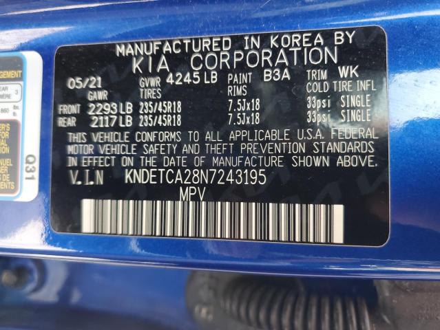 2022 KIA SELTOS SX KNDETCA28N7243195