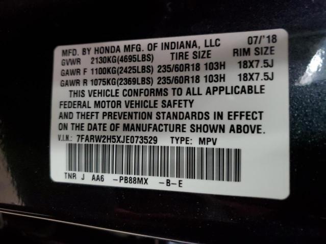 7FARW2H5XJE073529 2018 HONDA CRV
