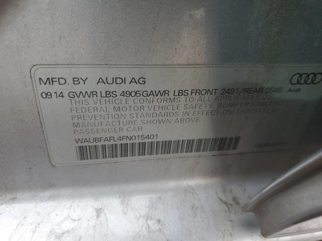 2015 AUDI A4 PREMIUM - WAUBFAFL4FN015401