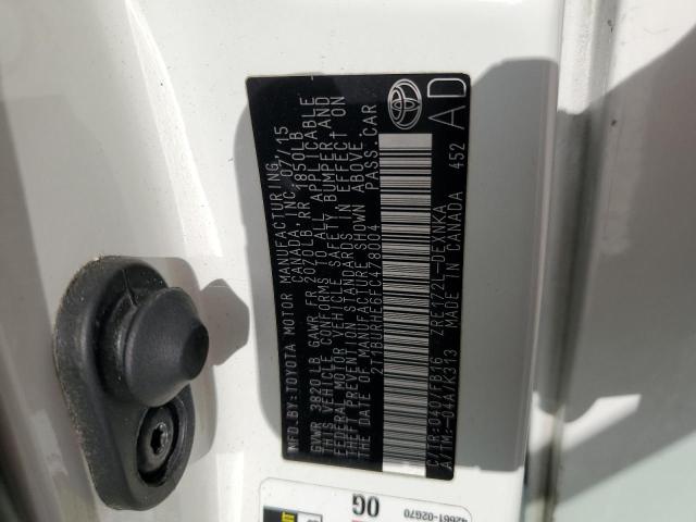 2015 TOYOTA COROLLA L - 2T1BURHE6FC478004