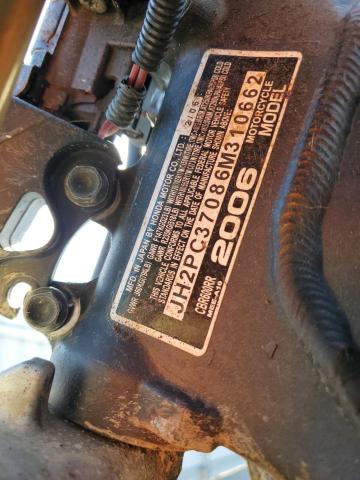 2006 HONDA CBR600 RR JH2PC37086M310662