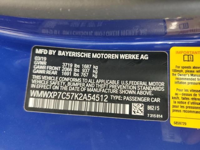 2019 MINI COOPER S - WMWXP7C57K2A54512