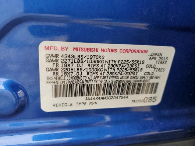 2016 MITSUBISHI OUTLANDER - JA4AR4AW3GZ047544