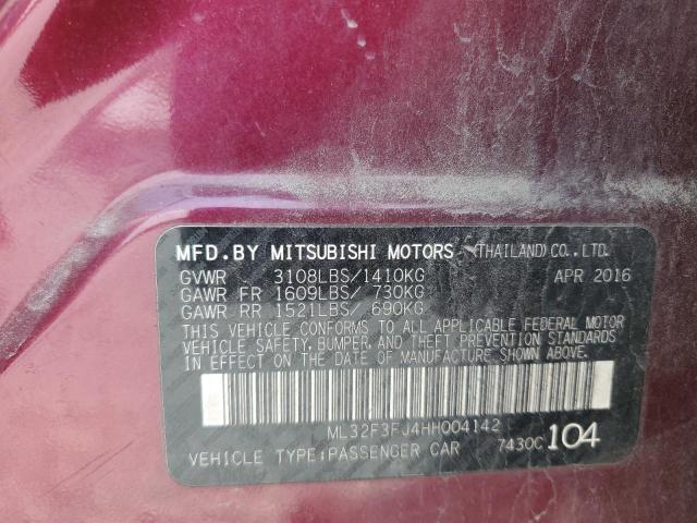 2017 MITSUBISHI MIRAGE G4 ML32F3FJ4HH004142