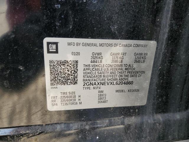 2020 CHEVROLET EQUINOX PR - 2GNAXNEVXL6204860