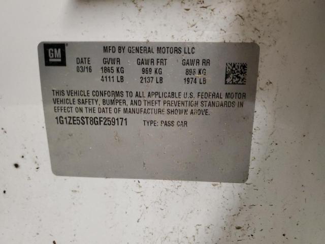 2016 CHEVROLET MALIBU LT - 1G1ZE5ST8GF259171