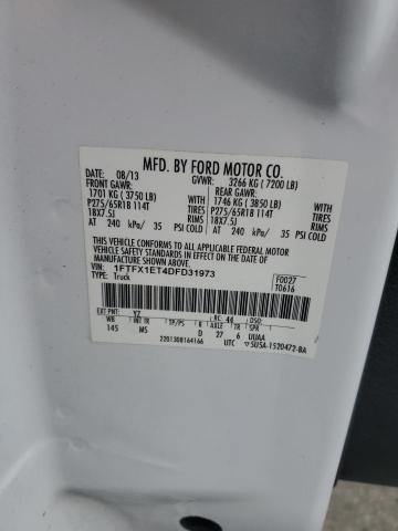 2013 FORD F150 SUPER - 1FTFX1ET4DFD31973