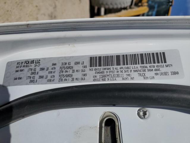 2018 RAM 1500 SPORT - 1C6RR7MT3JS135111