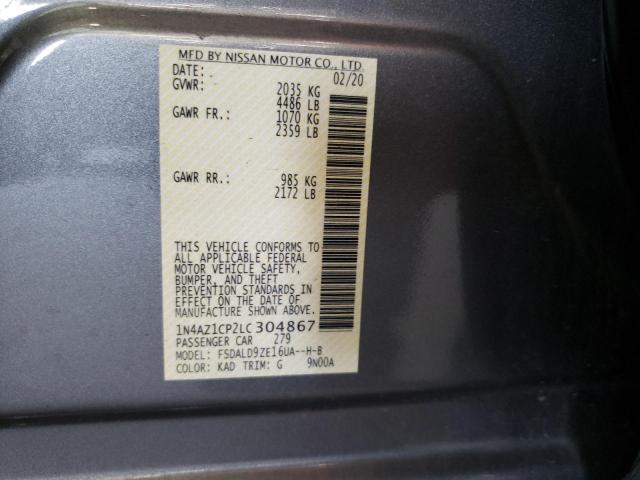 2020 NISSAN LEAF SV 1N4AZ1CP2LC304867